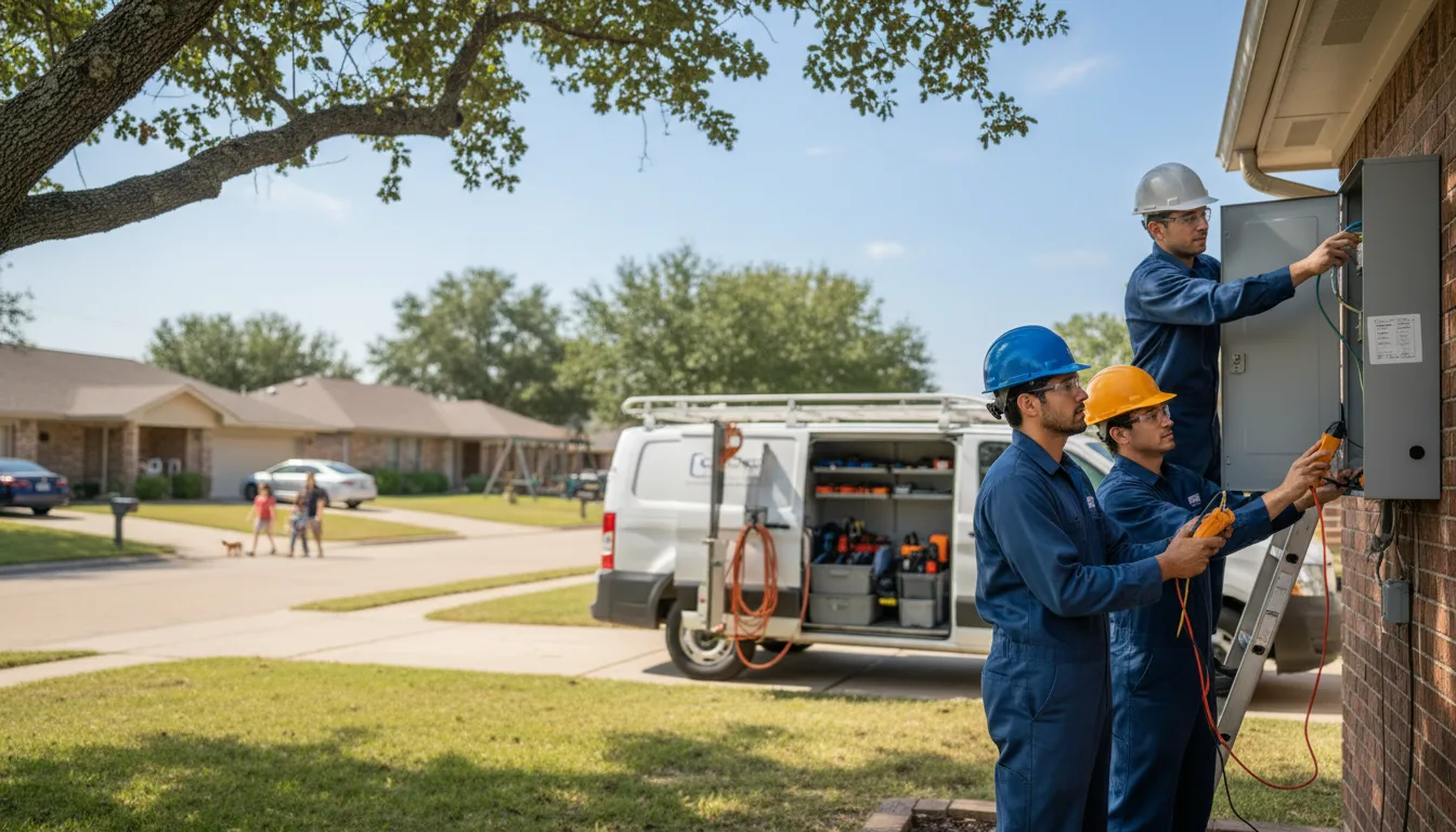Certified electrician providing emergency electrical services in Success, AR